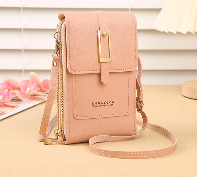 Women's Crossbody Shoulder Bag Transparent Multifunctional Touch Screen Phone Bag