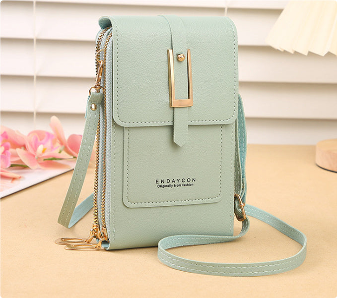 Women's Crossbody Shoulder Bag Transparent Multifunctional Touch Screen Phone Bag