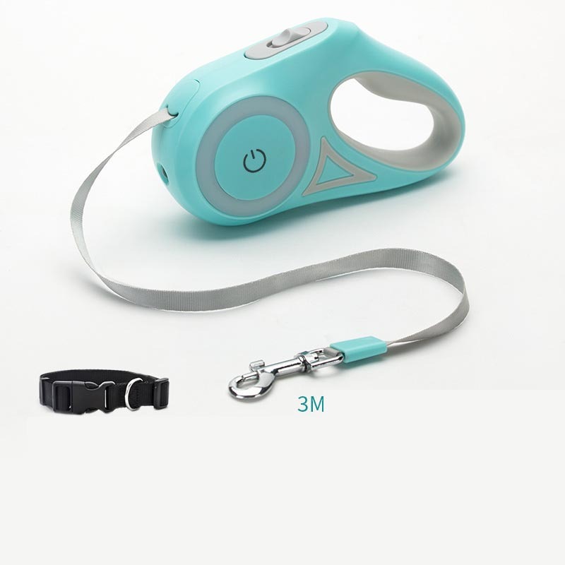 Retractable Dog Leash with Collar- Automatic Pet Rope for small & Medium Dogs and Cats