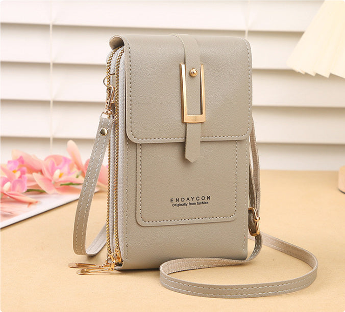 Women's Crossbody Shoulder Bag Transparent Multifunctional Touch Screen Phone Bag