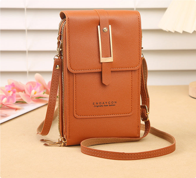 Women's Crossbody Shoulder Bag Transparent Multifunctional Touch Screen Phone Bag